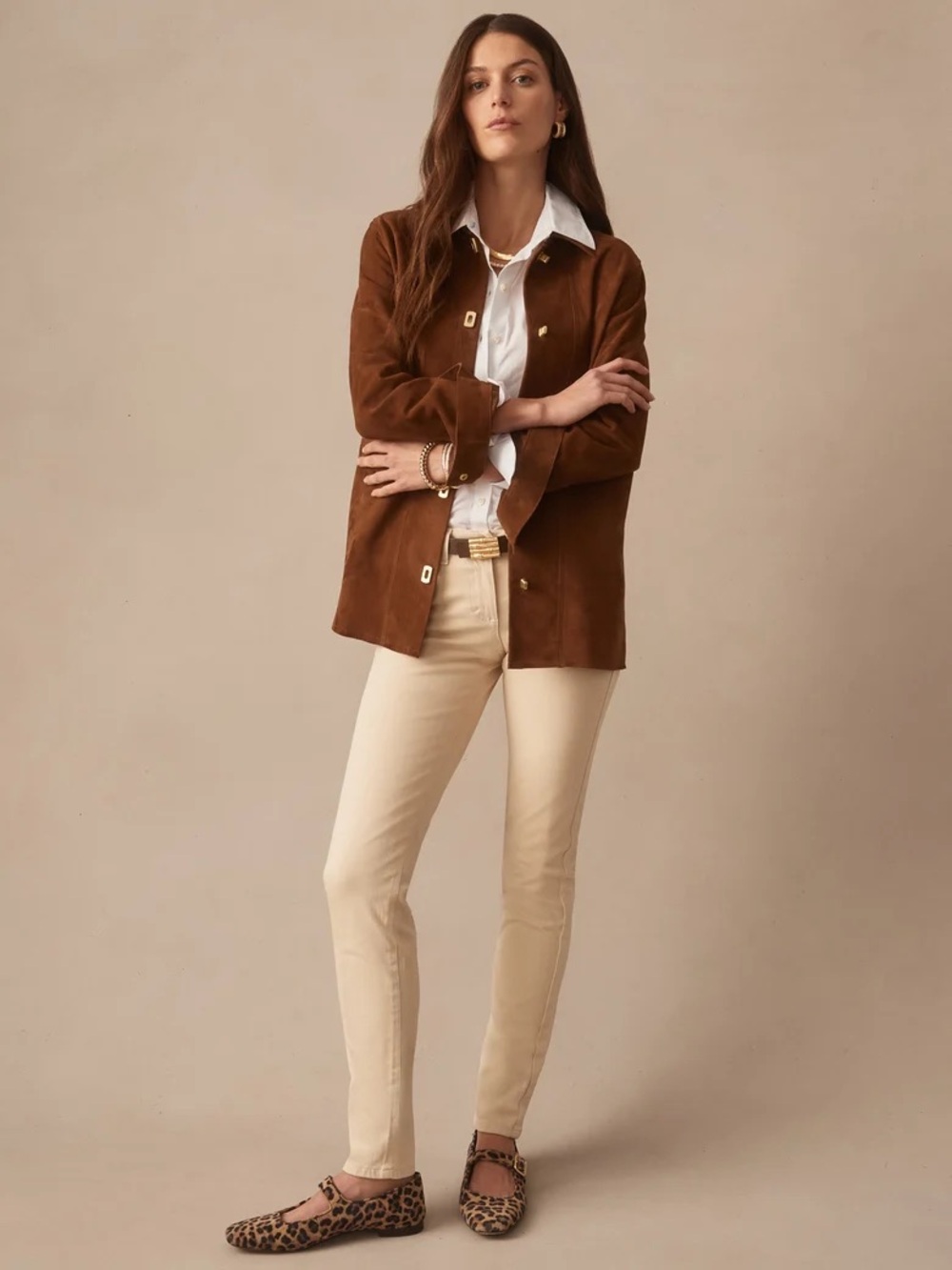 Like New J. McLaughlin Lexi Jeans in Raw Beige size 8
